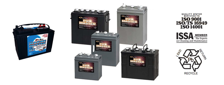 Ассортимент Deka включает широкий размерный ряд 6-ти и 12- ти вольтовых батарей